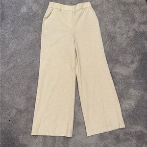 DKNY Cream Wide-Leg Women's Pants